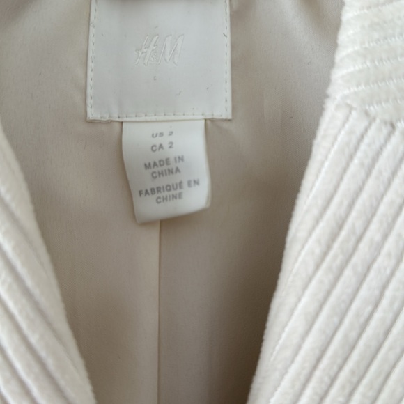 Off White Corduroy Blazer Size 2 - Picture 2 of 5